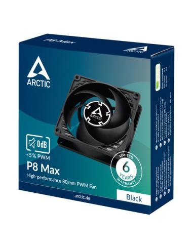 ARCTIC P8 Max Carcasa del ordenador Ventilador 8 cm Negro 1 pieza(s)