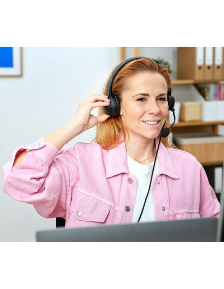 Trust HS-201 Auriculares Alámbrico Diadema Oficina/Centro de llamadas USB tipo A Negro