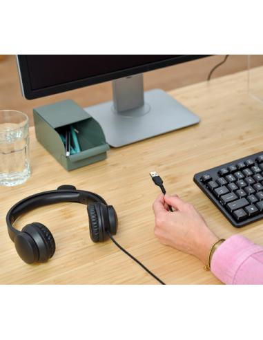 Trust HS-201 Auriculares Alámbrico Diadema Oficina/Centro de llamadas USB tipo A Negro