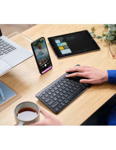 Trust Lyra teclado Oficina USB + RF Wireless + Bluetooth QWERTY Español Negro