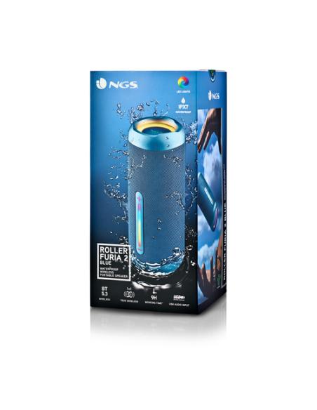 NGS ROLLER FURIA 2 Altavoz portátil estéreo Azul 15 W