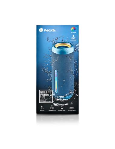 NGS ROLLER FURIA 2 Altavoz portátil estéreo Azul 15 W