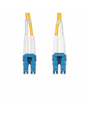 StarTech.com Cable de Fibra Óptica Dúplex LC a LC (UPC) OS2 Monomodo de 1m - 9/125µm - 100G - Resistente a Dobleces - Low Insert