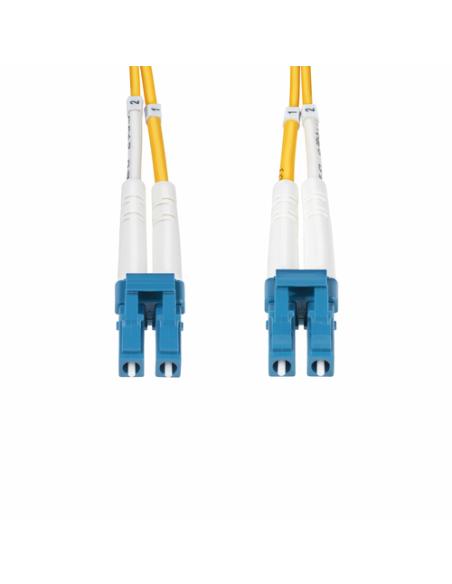 StarTech.com Cable de Fibra Óptica Dúplex LC a LC (UPC) OS2 Monomodo de 1m - 9/125µm - 100G - Resistente a Dobleces - Low Insert
