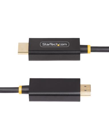 StarTech.com Cable Adaptador DisplayPort a HDMI de 2m - 4K 60Hz con HDR - Cable DP a HDMI 2.0b - Conversor Activo de Vídeo - Con