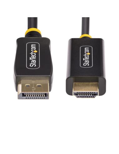 StarTech.com Cable Adaptador DisplayPort a HDMI de 2m - 4K 60Hz con HDR - Cable DP a HDMI 2.0b - Conversor Activo de Vídeo - Con