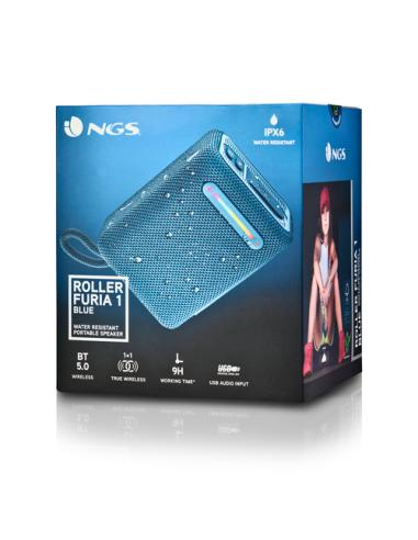 NGS ROLLER FURIA 1 Altavoz portátil estéreo Azul 7 W