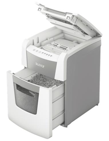 Leitz 80110000 triturador de papel Corte cruzado 55 dB 22 cm Gris, Blanco