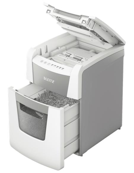 Leitz 80110000 triturador de papel Corte cruzado 55 dB 22 cm Gris, Blanco