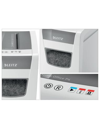 Leitz IQ Slim Office P-4 triturador de papel Corte cruzado 58 dB 22 cm Blanco