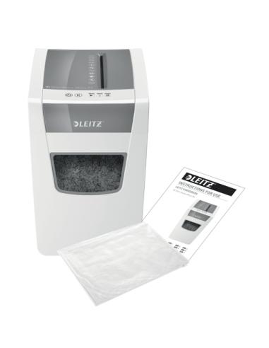Leitz IQ Slim Office P-4 triturador de papel Corte cruzado 58 dB 22 cm Blanco