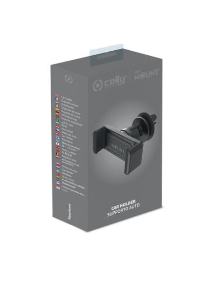 Celly MOUNTVENTBK soporte Soporte pasivo Teléfono móvil/smartphone Negro
