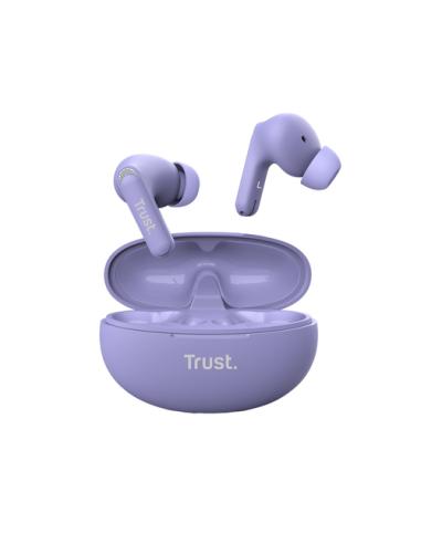 Trust Yavi Auriculares True Wireless Stereo (TWS) Dentro de oído Llamadas/Música USB Tipo C Bluetooth Púrpura