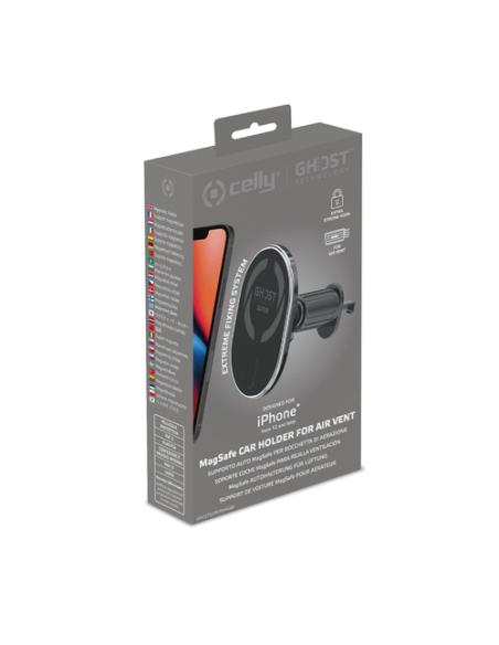 Celly GHOSTSUPERMAG Soporte pasivo Teléfono móvil/smartphone Negro