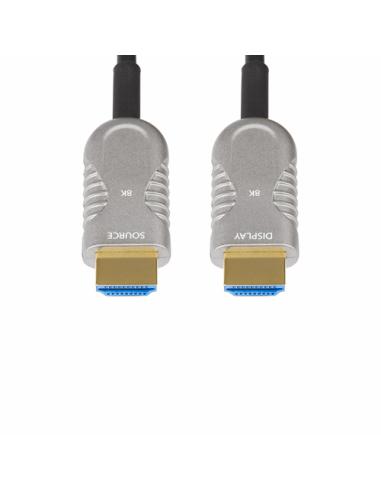StarTech.com Cable HDMI 2.1 Híbrido Activo Óptico AOC de 15,2m - CMP Plenum - Cable HDMI 2.0/2.1 de Ultra Alta Velocidad 8K de F