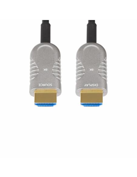StarTech.com Cable HDMI 2.1 Híbrido Activo Óptico AOC de 15,2m - CMP Plenum - Cable HDMI 2.0/2.1 de Ultra Alta Velocidad 8K de F
