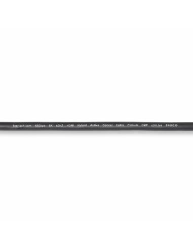 StarTech.com Cable HDMI 2.1 Híbrido Activo Óptico AOC de 15,2m - CMP Plenum - Cable HDMI 2.0/2.1 de Ultra Alta Velocidad 8K de F