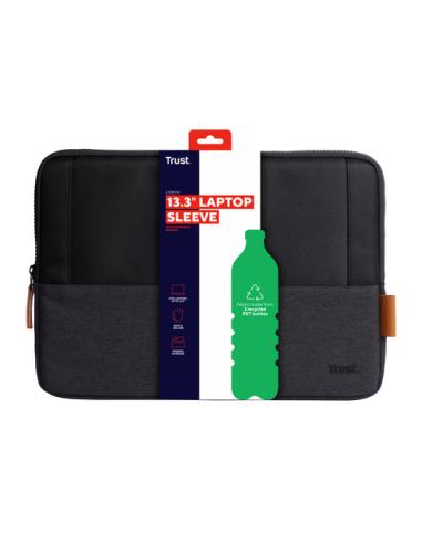 Trust Lisboa 33,8 cm (13.3") Funda Negro, Gris