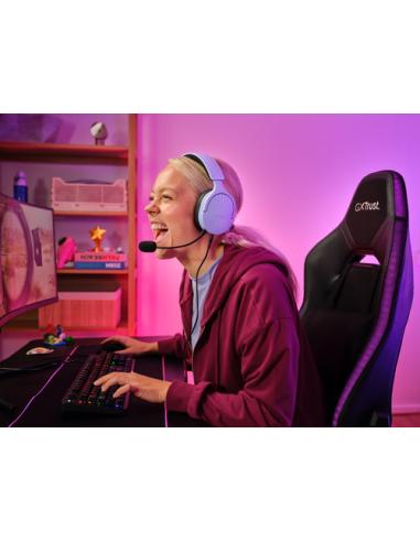 Trust GXT 489P FAYZO Auriculares Alámbrico Diadema Juego Negro, Púrpura