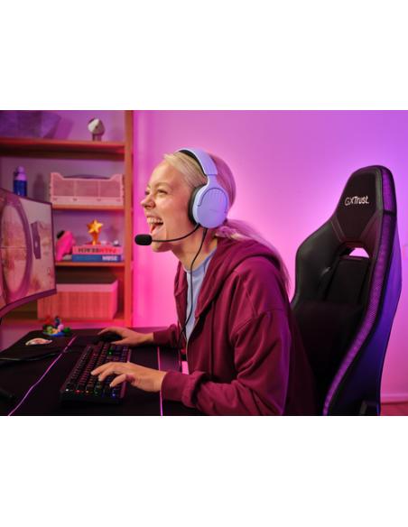 Trust GXT 489P FAYZO Auriculares Alámbrico Diadema Juego Negro, Púrpura