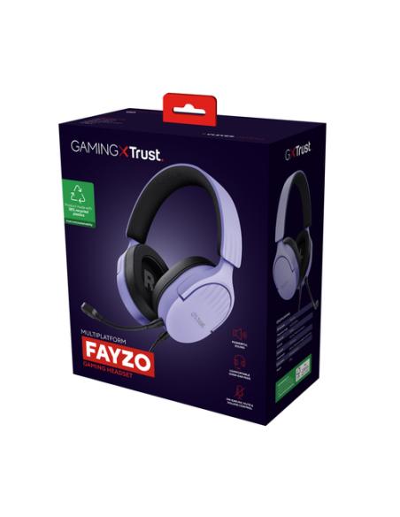 Trust GXT 489P FAYZO Auriculares Alámbrico Diadema Juego Negro, Púrpura