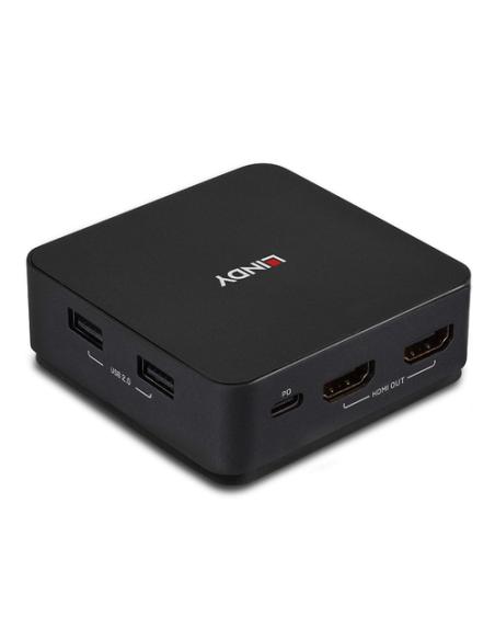 Lindy 42321 interruptor KVM Gris