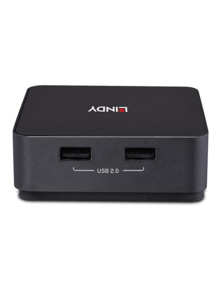 Lindy 42321 interruptor KVM Gris