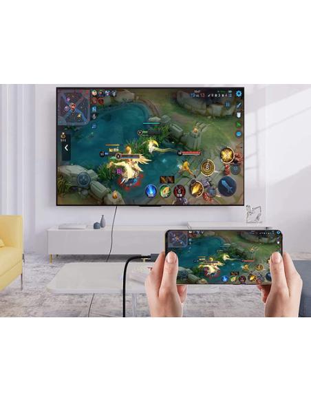 Conceptronic ABBY10G adaptador de cable de vídeo 2 m USB Tipo C HDMI Gris