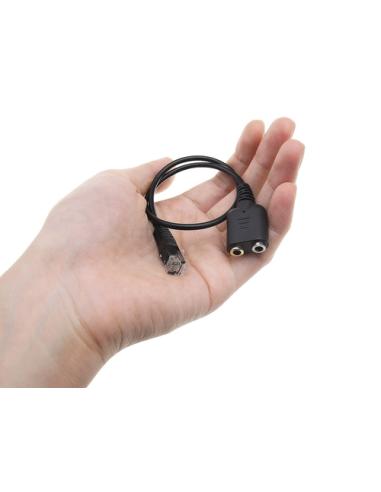 Equip 147944 cable de audio 0,25 m RJ-9 2 x 3.5mm Negro