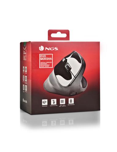 NGS EVO MOKSHA ratón mano derecha RF inalámbrico Óptico 2400 DPI