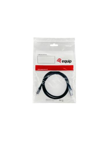 Equip 128371 Cable de extensión USB 3.2 Gen 2 C a C, M/F, 1,0m, 4K/60Hz, 10Gbps, Negro