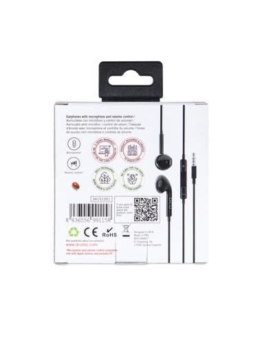 DCU Advance Tecnologic 34151001 auricular y casco Auriculares Alámbrico gancho de oreja Llamadas/Música Negro