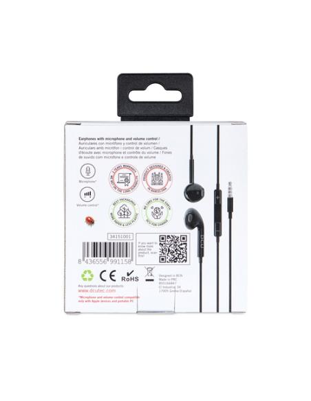 DCU Advance Tecnologic 34151001 auricular y casco Auriculares Alámbrico gancho de oreja Llamadas/Música Negro