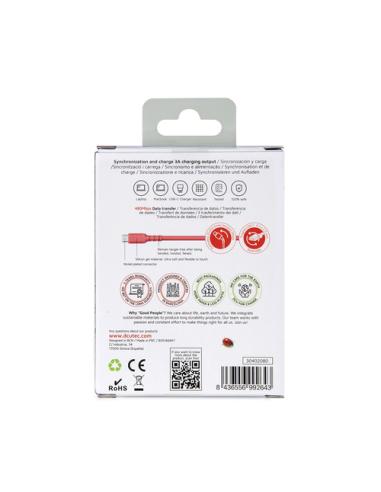 DCU Advance Tecnologic 30402080 cable USB USB 2.0 1 m USB A USB C Rojo