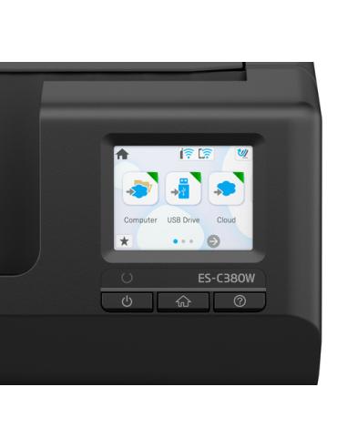 Epson ES-C380W ADF + escáner alimentado por hojas 600 x 600 DPI A4 Negro