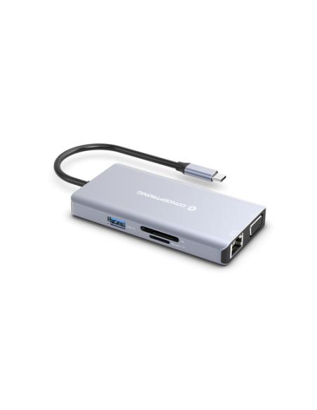 Conceptronic DONN20G Alámbrico USB 3.2 Gen 1 (3.1 Gen 1) Type-C Gris