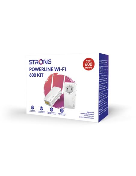 Strong Powerline Wi-Fi 600 Kit 600 Mbit/s Ethernet Wifi Blanco