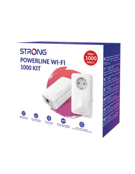 Strong POWERL1000DUOWIFIEUV2 1000 Mbit/s Ethernet Wifi Blanco 2 pieza(s)