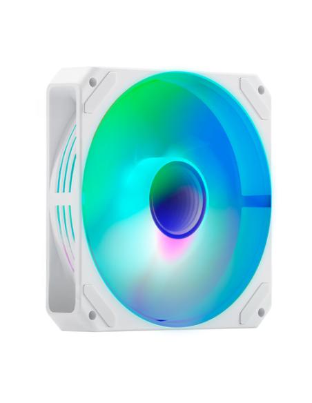 ABYSM Danube Sava H500 White Escritorio Transparente, Blanco