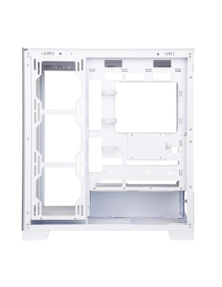 ABYSM Danube Sava H500 White Escritorio Transparente, Blanco