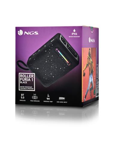 NGS ROLLER FURIA 1 Altavoz portátil estéreo Negro 7 W