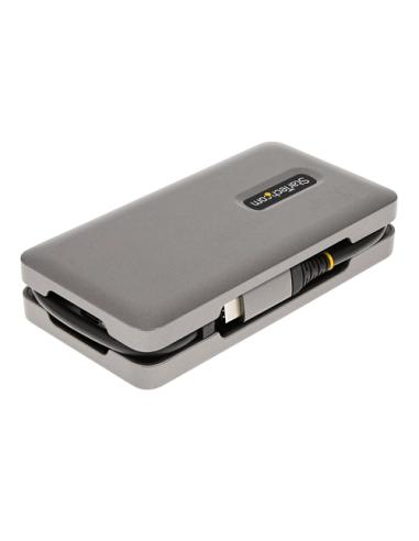 StarTech.com Adaptador Multipuertos USB-C - HDMI/DP 4K a 60Hz - Hub Ladrón USB de 3 Puertos - Power Delivery de Paso de 100W - G