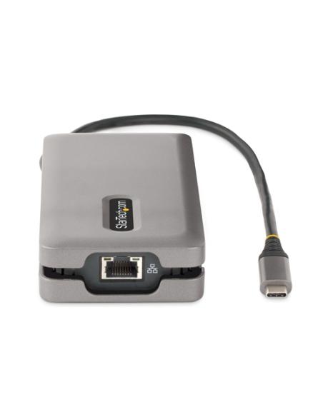 StarTech.com Adaptador Multipuertos USB-C - HDMI/DP 4K a 60Hz - Hub Ladrón USB de 3 Puertos - Power Delivery de Paso de 100W - G