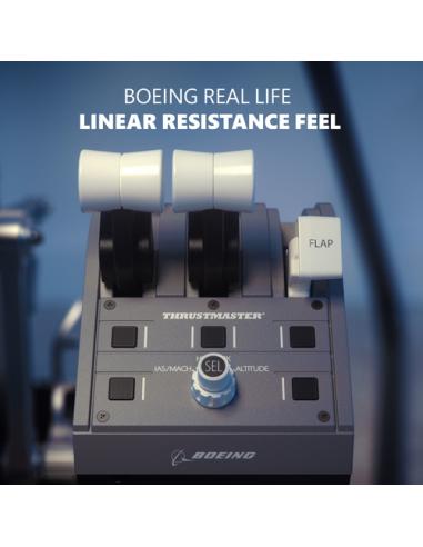 Thrustmaster TCA Quadrant Boeing Edition Gris USB Palanca de mando PC, Xbox, Xbox One X, Xbox Series S