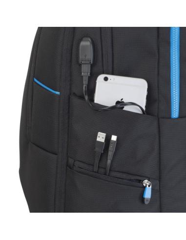 Rivacase 7860 43,9 cm (17.3") Funda tipo mochila Negro, Azul