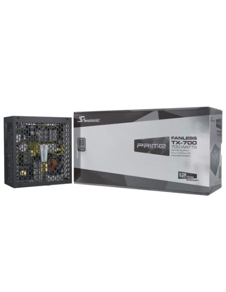 Seasonic PRIME Fanless TX unidad de fuente de alimentación 700 W 20+4 pin ATX ATX Negro