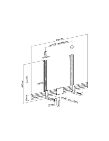 Equip Soporte universal para barra de sonido