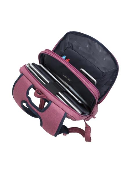 Rivacase 7760 39,6 cm (15.6") Funda tipo mochila Rojo
