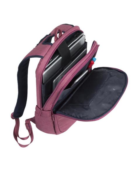 Rivacase 7760 39,6 cm (15.6") Funda tipo mochila Rojo