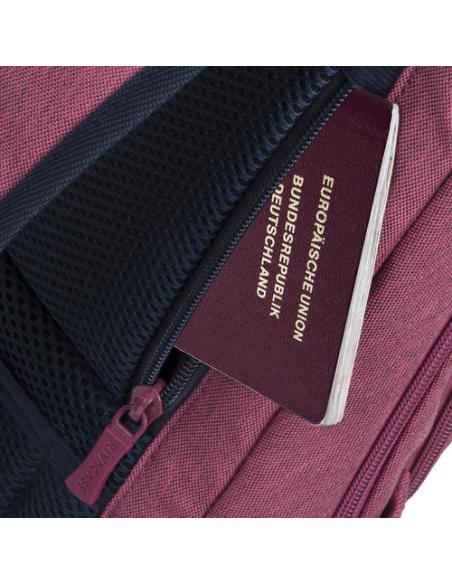 Rivacase 7760 39,6 cm (15.6") Funda tipo mochila Rojo